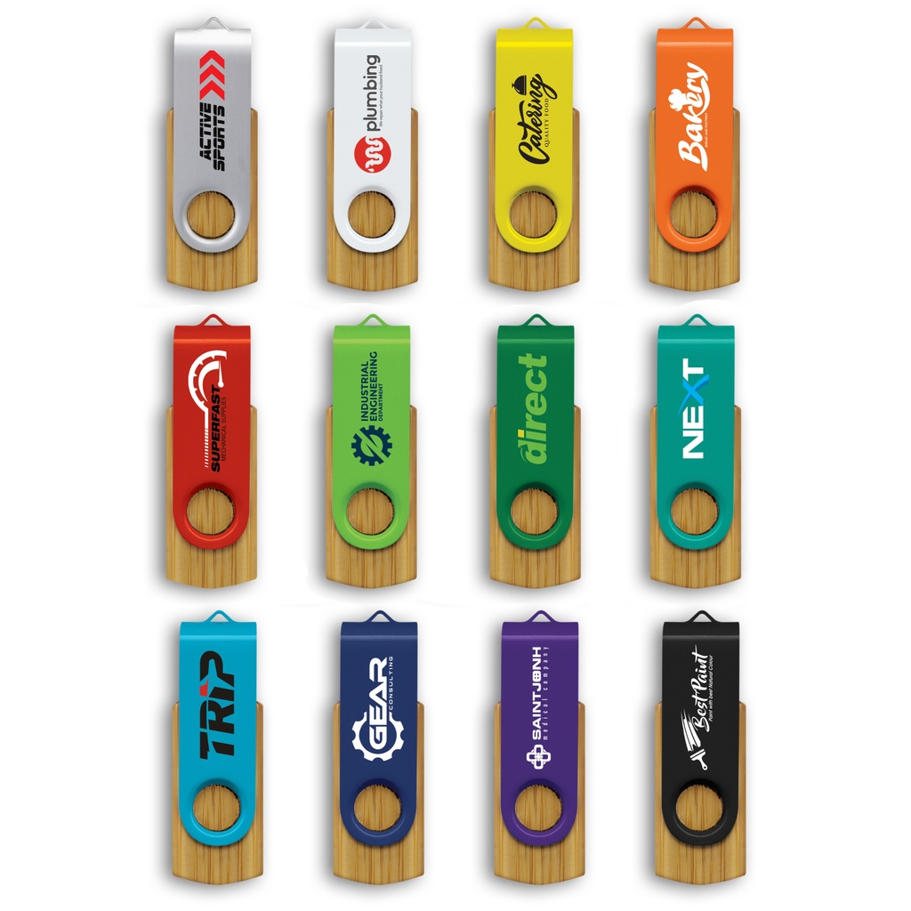 Helix 4GB Bamboo Flash Drive - 117042