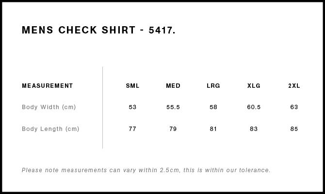 Size Guide - Style 5417