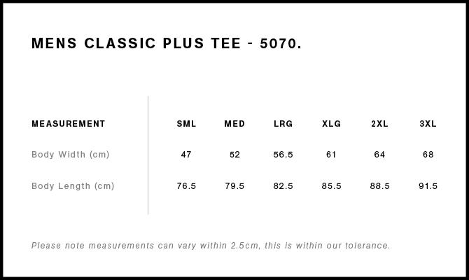 Size Guide - Style 5070