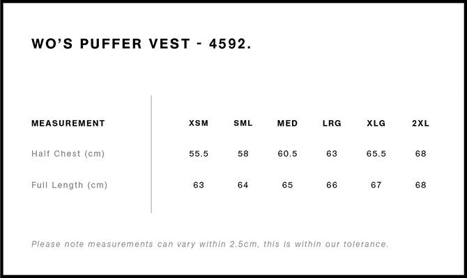 Size Guide - Style 4592