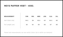 Size Guide - Style 4592