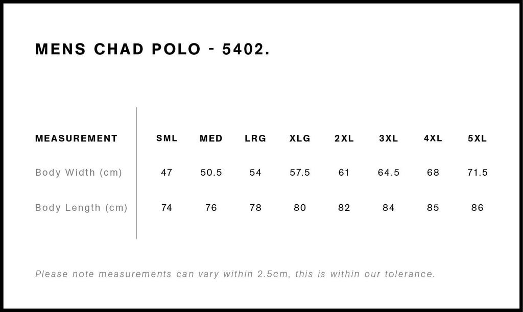 Size Guide - Style 5402