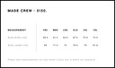 Size Guide - Style 5150