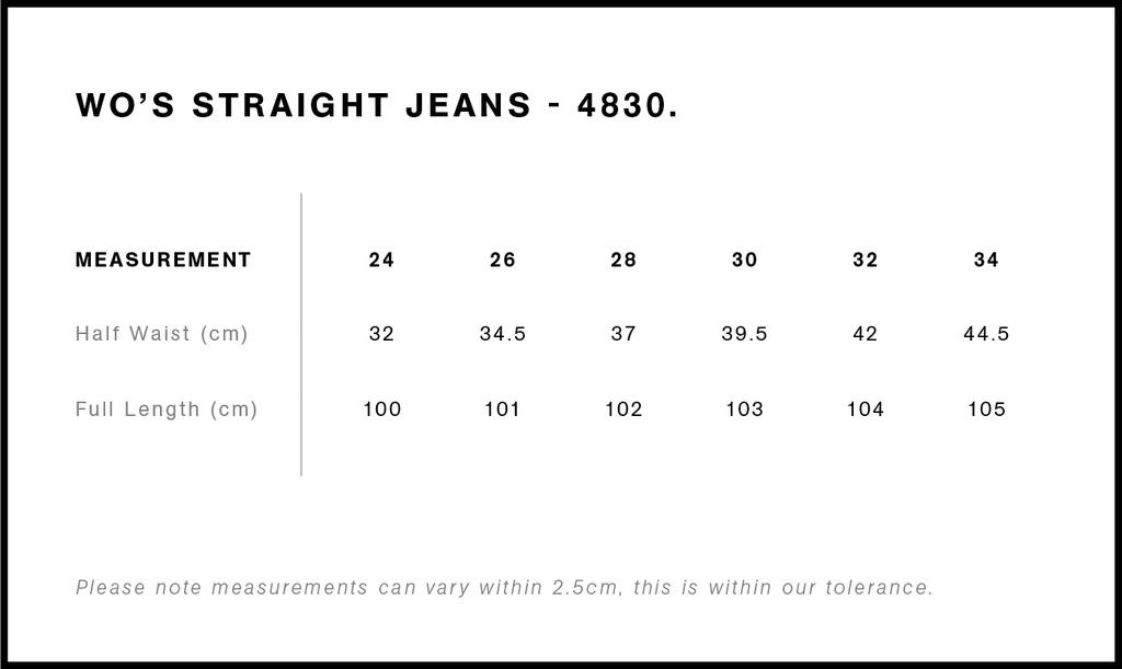 Size Guide - Style 4830