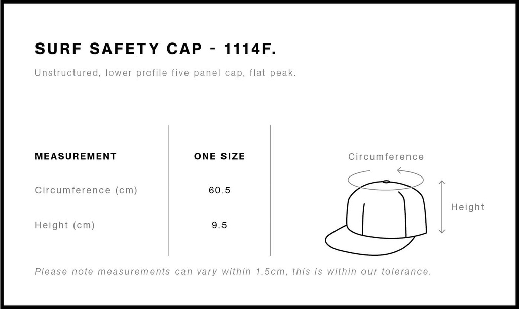 Size Guide - Style 1114F