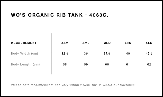 Size Guide - Style 4063G