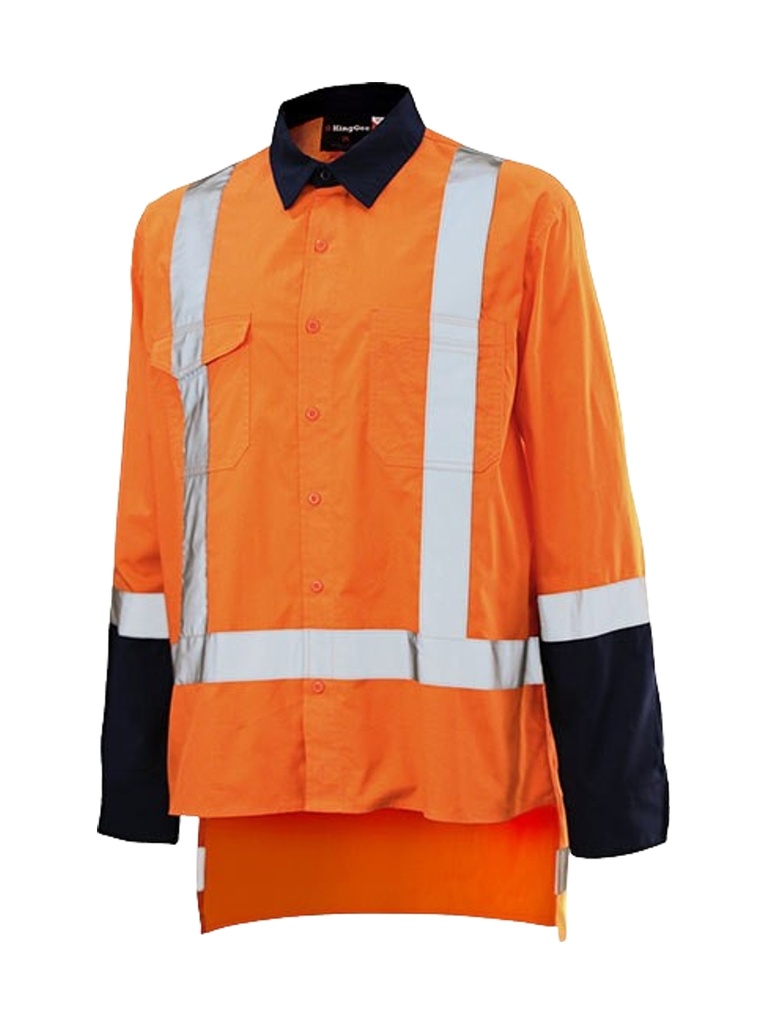 FLURO ORANGE/NAVY