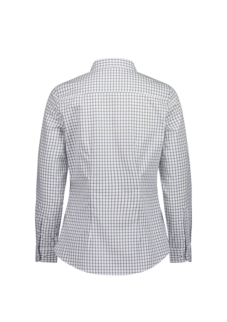 White/Storm Blue Check