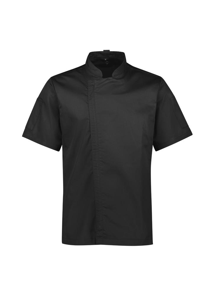 [9401042633187] CH330MS - Mens Alfresco Short Sleeve Chef Jacket (XS, Black)
