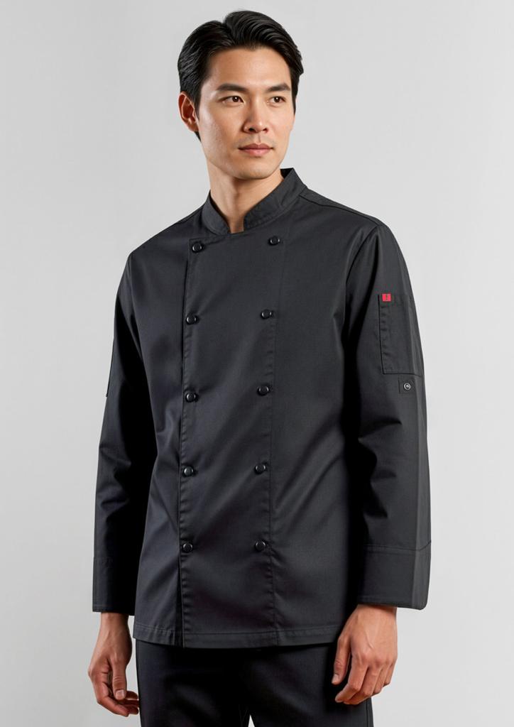 CH430ML - Mens Gusto Long Sleeve Chef Jacket