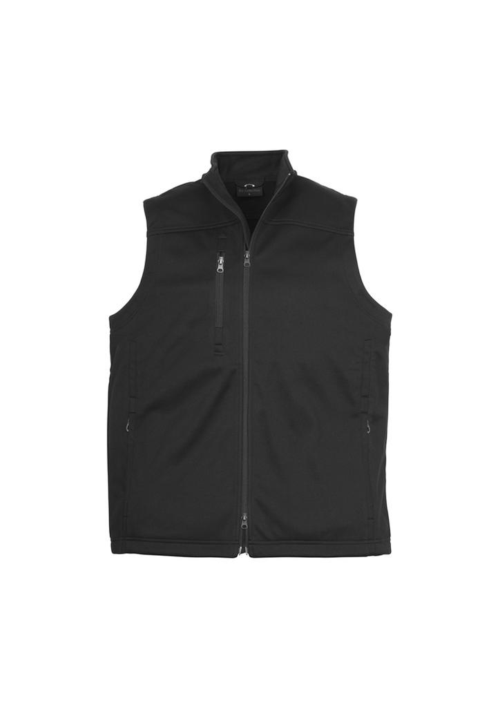 [9401042112286] J3881 - Mens Softshell Vest (S, Black)