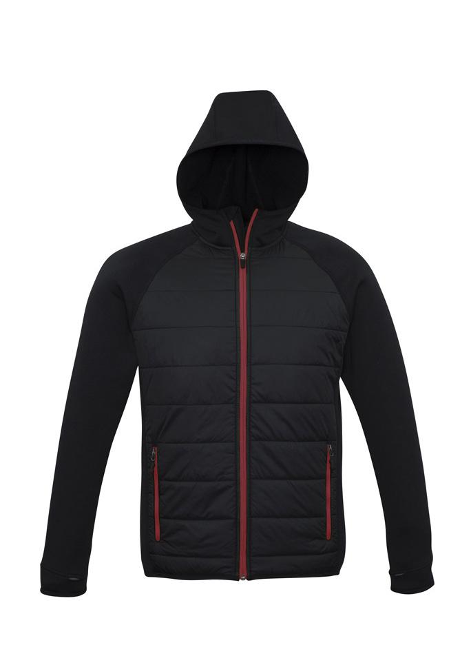 [9401042299444] J515M - Mens Stealth Jacket (S, Black/Red)