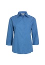 LB8200 - Womens Micro Check 3/4 Sleeve Shirt