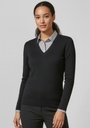 LP3506 - Womens V-Neck Knit Pullover
