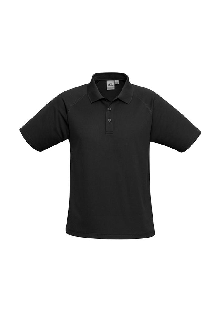 [9401042237330] P300MS - Mens Sprint Short Sleeve Polo (S, Black)