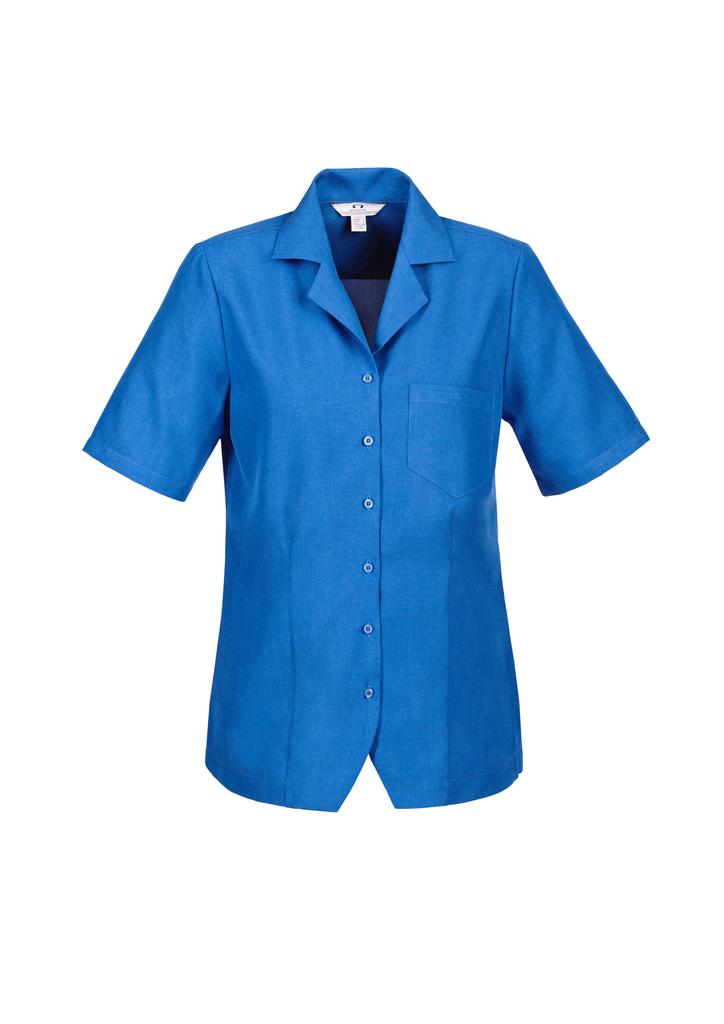[9401042223913] S265LS - Womens Oasis Overblouse (6, Electric Blue)