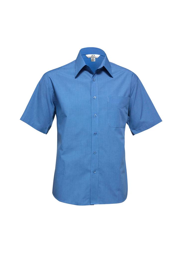 SH817 - Mens Micro Check Short Sleeve Shirt