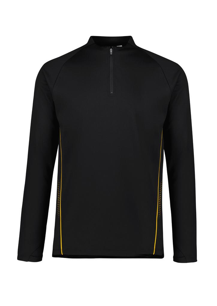 [9401042657503] SW225M - Unisex Balance Mid Layer Top (XS, Black/Gold)