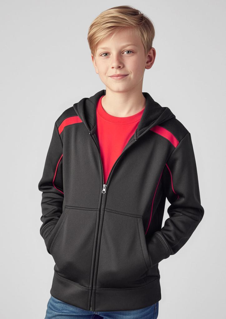 [9401042241917] SW310K - Kids United Hoodie (4, Black/Red)