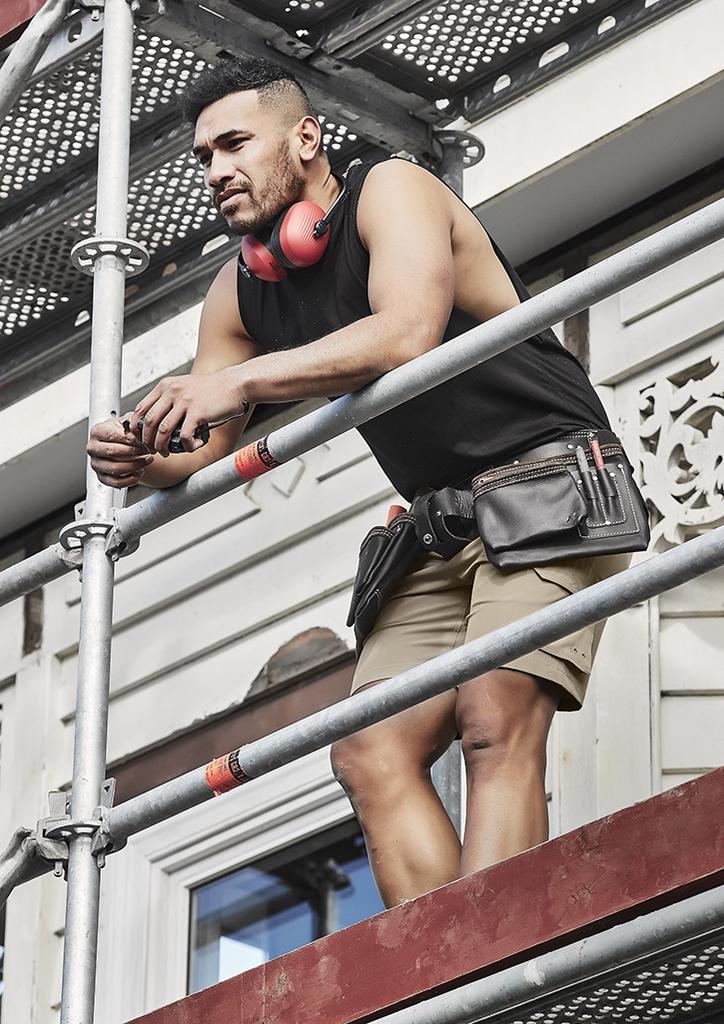 ZH137 - Mens Streetworx Sleeveless Tee (XXS, Black)