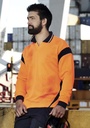 ZH249 - Mens Hi Vis Aztec Long Sleeve Polo