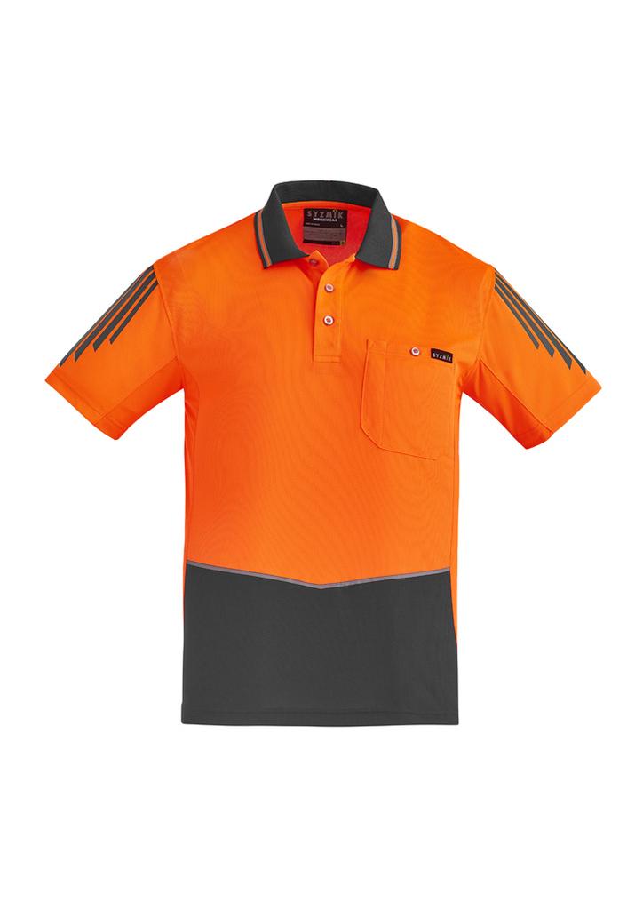 ZH315 - Mens Hi Vis Flux Short Sleeve Polo