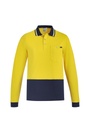 ZH430 - Mens Hi Vis Cotton Long Sleeve Polo