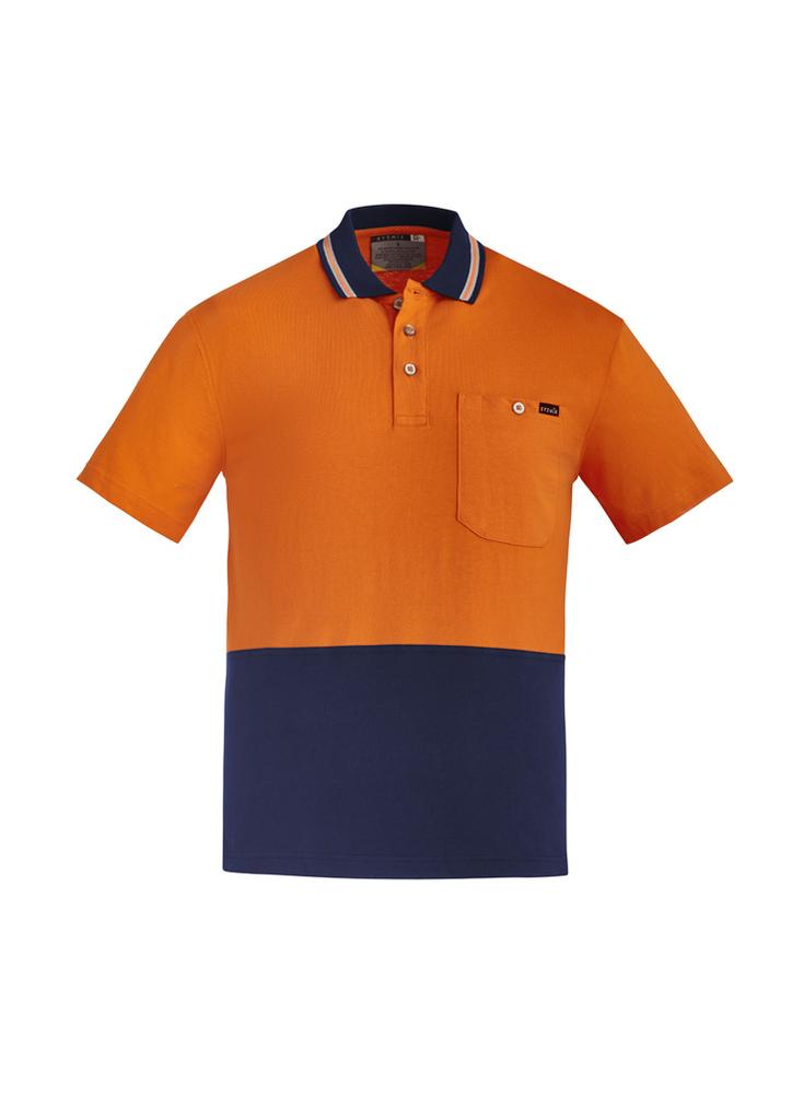 ZH435 - Mens Hi Vis Cotton Short Sleeve Polo