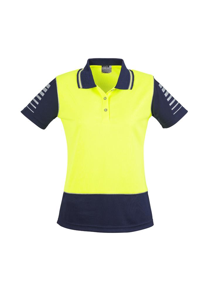 ZHL236 - Womens Hi Vis Zone Short Sleeve Polo