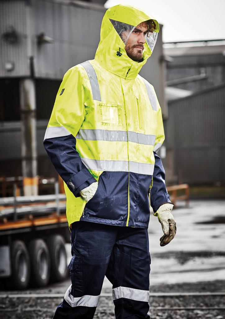 ZJ532 - Mens Hi Vis 4 In 1 Waterproof Jacket