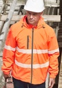 ZJ560 - Unisex Super Light Segmented Tape Packable Rain Jacket