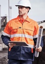 ZJ590 - Mens Hi Vis Cotton Drill Jacket