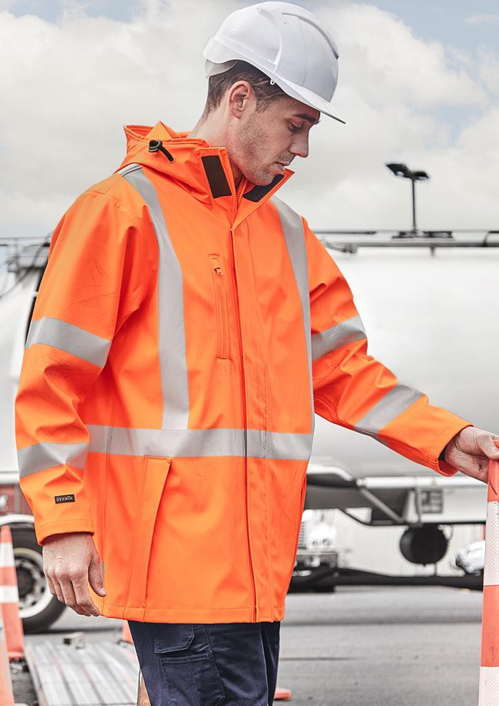 [9401042646439] ZJ620-NZ - Mens TTMC-W23 Hi Vis X Back Heavy Duty Waterproof Jacket (XXS)
