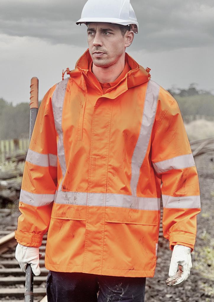 [9401042669155] ZJ657-NZ - Mens TTMC-W23 Hi Vis X Back Ultralite Waterproof Jacket (XXS)