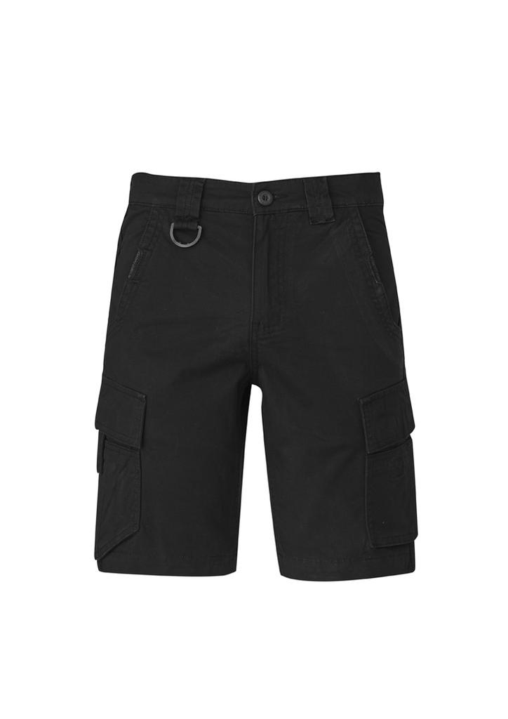 [9401042513236] ZS360 - Mens Streetworx Curved Cargo Short (72, Black)