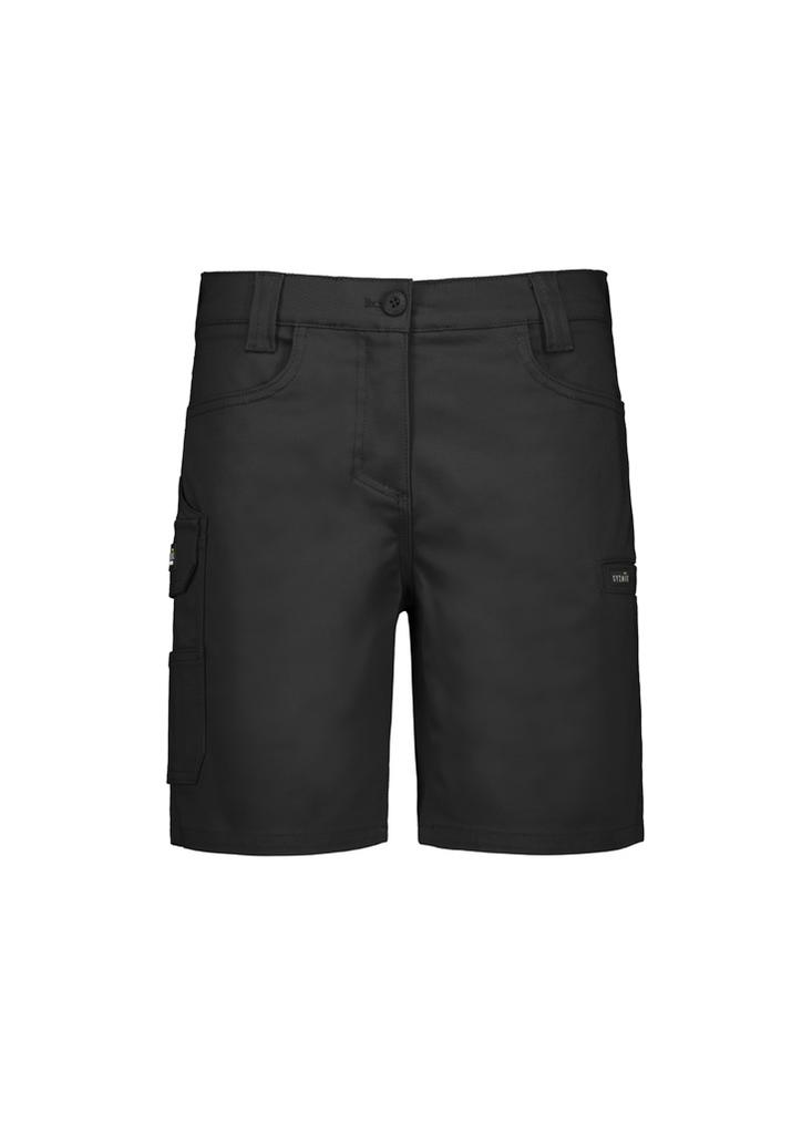 [9401042682994] ZS735 - Womens Essential Stretch Cargo Short (4, Black)