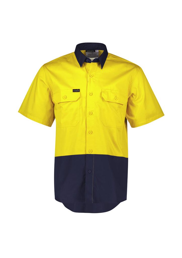 ZW115 - Mens Hi Vis Short Sleeve Shirt