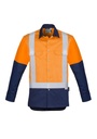 ZW124 - Mens Industrial Long Sleeve Shirt - Shoulder Taped