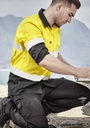 ZW129 - Mens Rugged Cooling Hi Vis Taped Long Sleeve Shirt