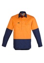 ZW560 - Mens Closed Front Long Sleeve Shirt