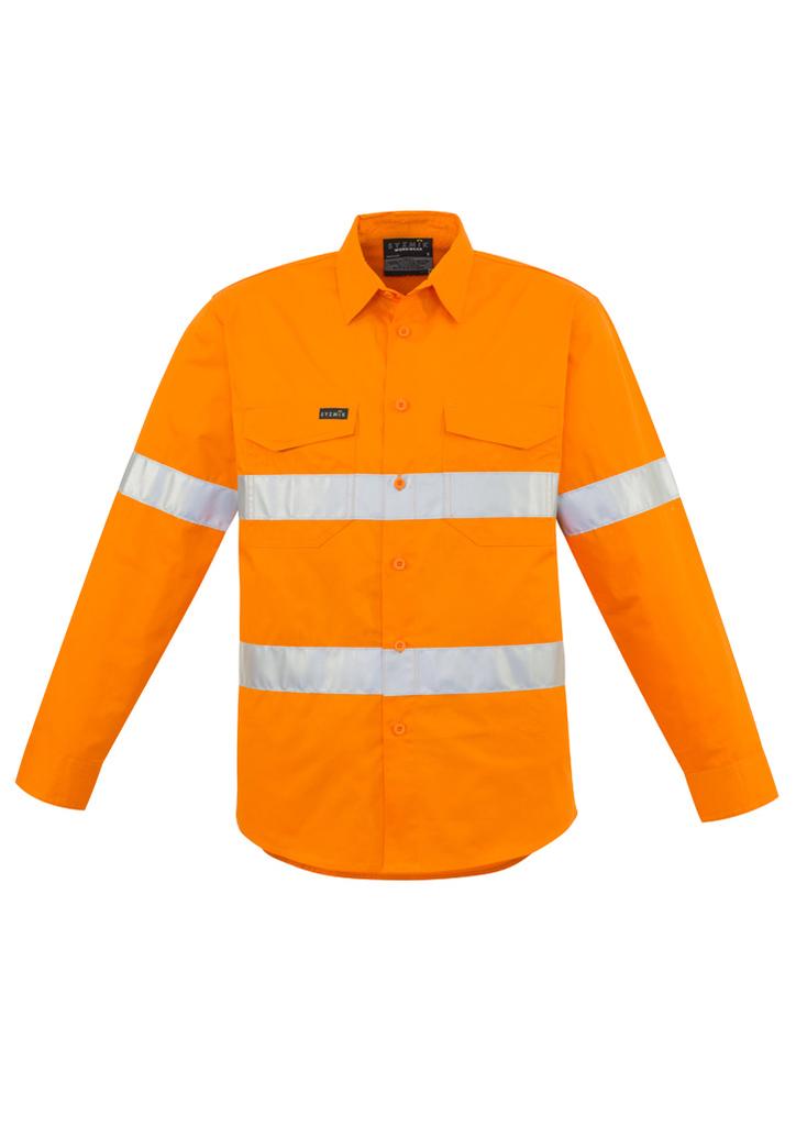 ZW640 - Mens Hi Vis Hoop Taped Long Sleeve Shirt