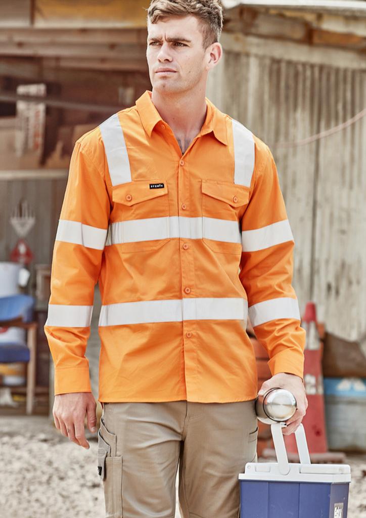 ZW680 - Mens Bio Motion VIC Rail Long Sleeve Shirt