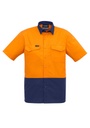 ZW815 - Mens Rugged Cooling Hi Vis Short Sleeve Shirt