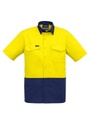 ZW815 - Mens Rugged Cooling Hi Vis Short Sleeve Shirt
