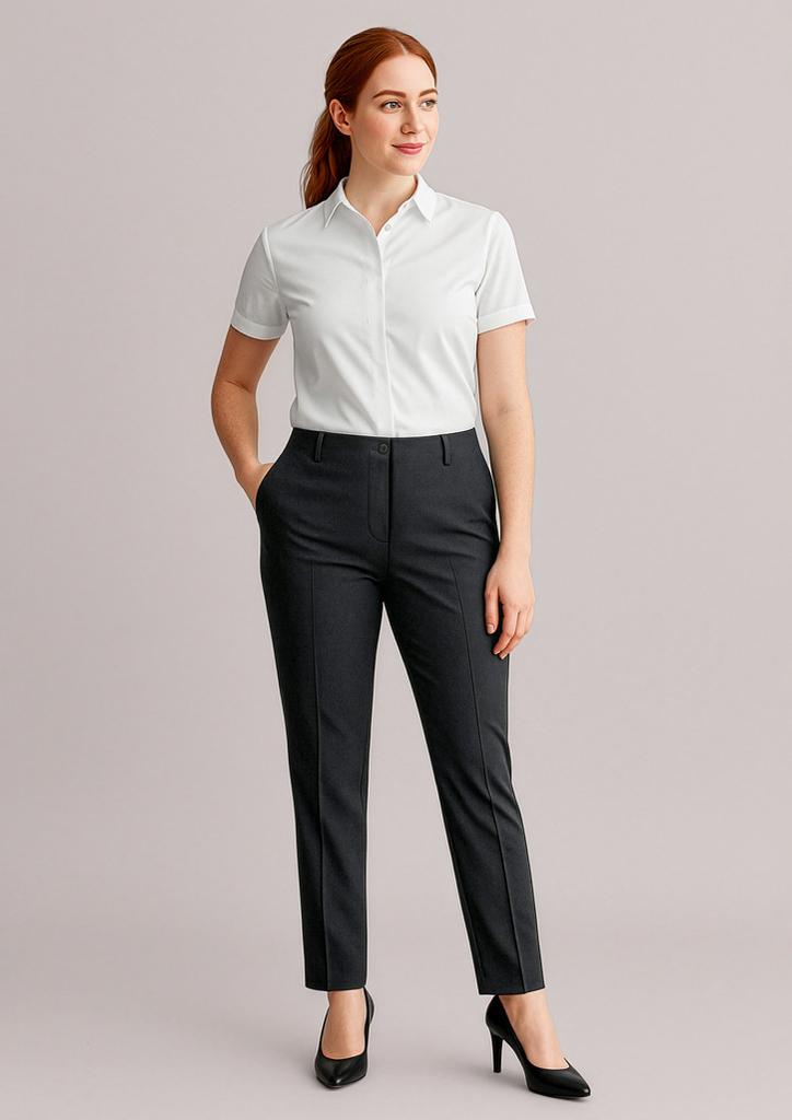 [9401042454027] 10722 - Womens Siena Bandless Elastic Waist Pant (4, Black)