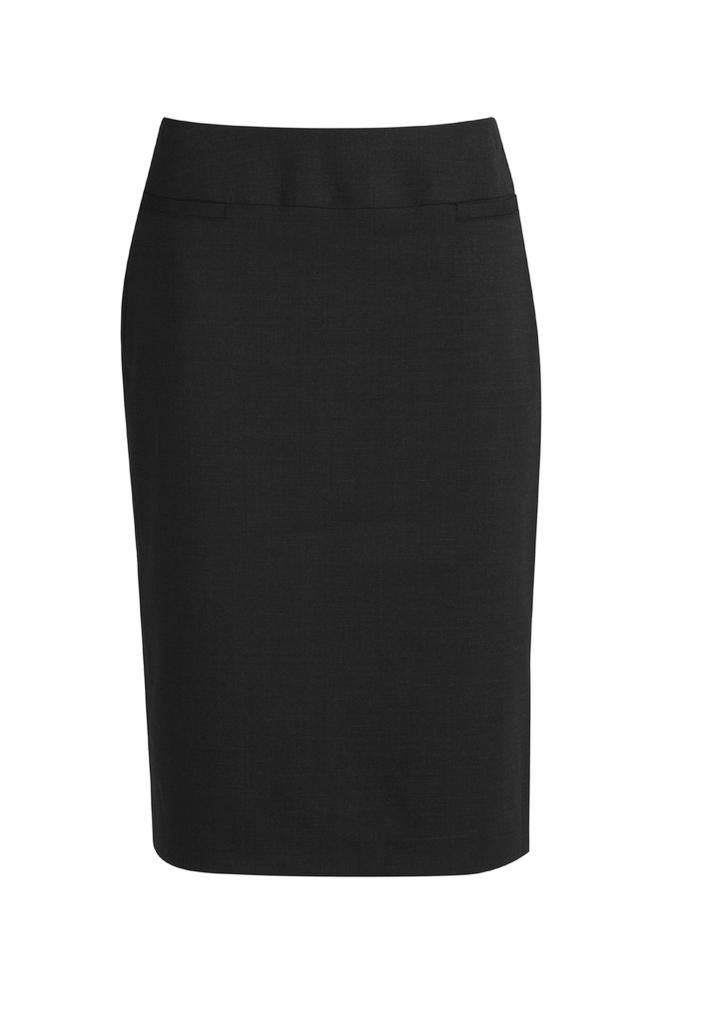 [9401042177940] 24011 - Womens Comfort Wool Stretch Relaxed Fit Lined Skirt (4, Black)