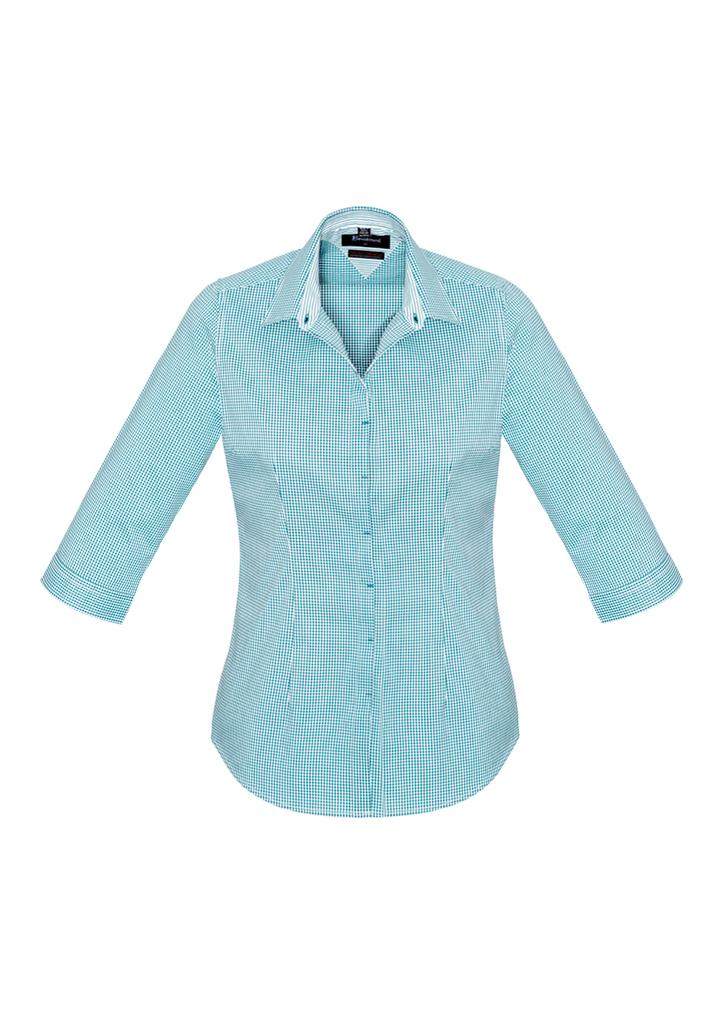[9401042340931] 42511 - Womens Newport 3/4 Sleeve Shirt (4, French Navy)