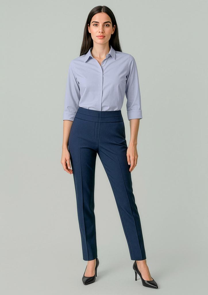 [9401042673657] RGP405L - Womens Renew Mid-Waist Slim Leg Pant (4, Navy Dusk)
