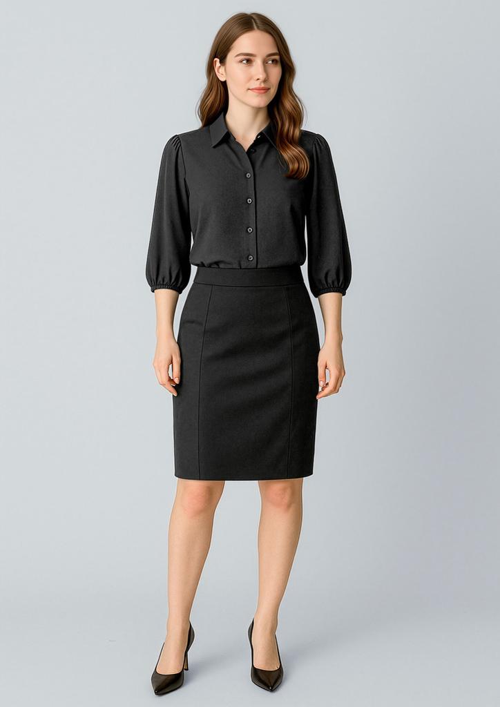 RGS312L - Womens Cool Stretch Mid-waist Pencil Skirt
