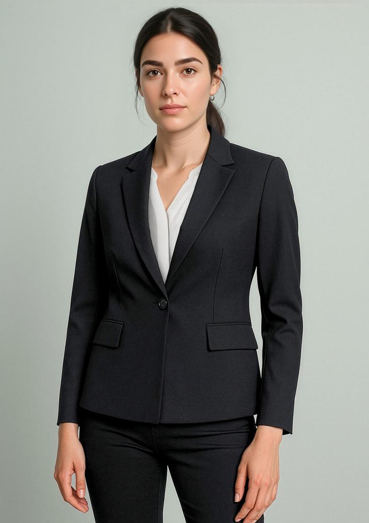 RJ401L - Womens Renew Single Button Mid Length Jacket